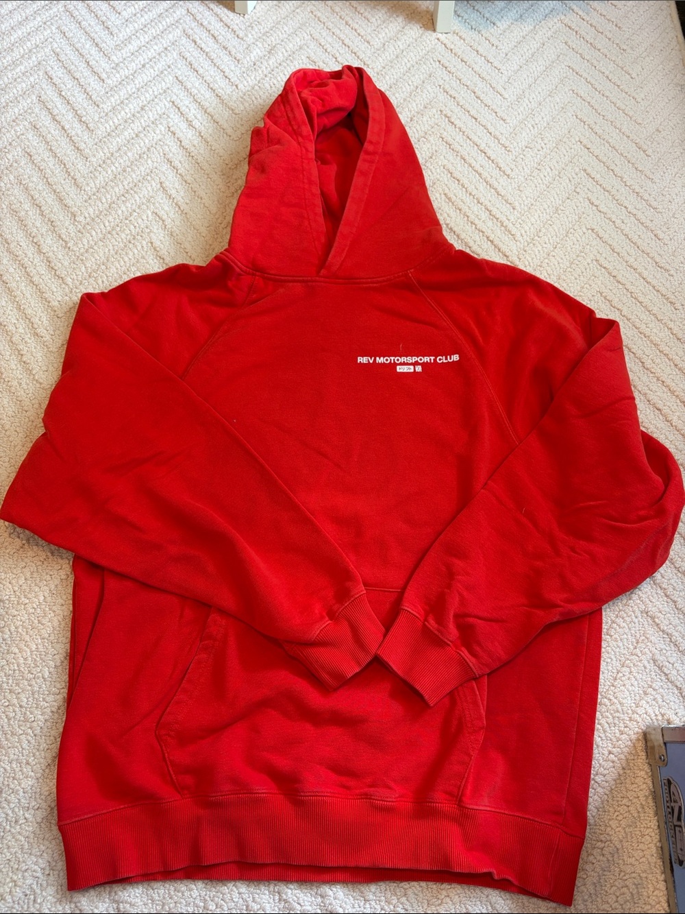 Red Hoodie — Men's Pullover Sweatshirt